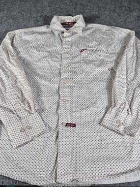 Vintage Y2K Ecko Unltd Button Up Shirt Men's M Red & White Plaid Long Sleeve